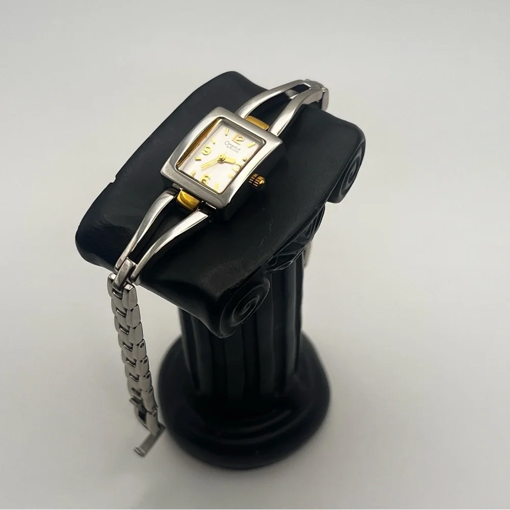 Caravelle by Bulova Womens Watch Two-Tone 6.75" New Battery - Picture 12 of 13